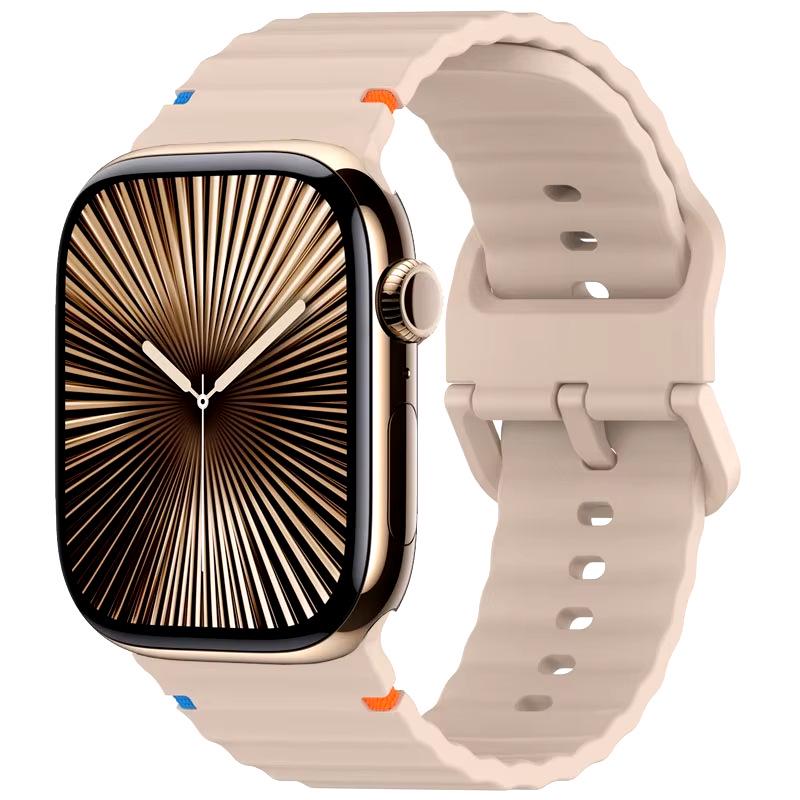Apple iWatch 11 Ultra Wave Silicone Strap with Color Dots