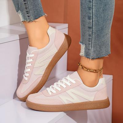 Женские кроссовки, новые модные повседневные туфли на шнуровке с круглым носком для женщин, пэчворк, ретро, уличные кроссовки на плоской подошве для женщин, Zapatos De Mujer