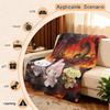 Sanrio Cute Warrior Flannel Blanket Soft Warm Fluffy Throw Home Decor Luxury Bedding Sofa Bed Cover Lightweight Summer Blanket