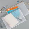 Transparent A4 File Folder Bag Waterproof Document Bag Mesh Zipper Storage Bag  School Office