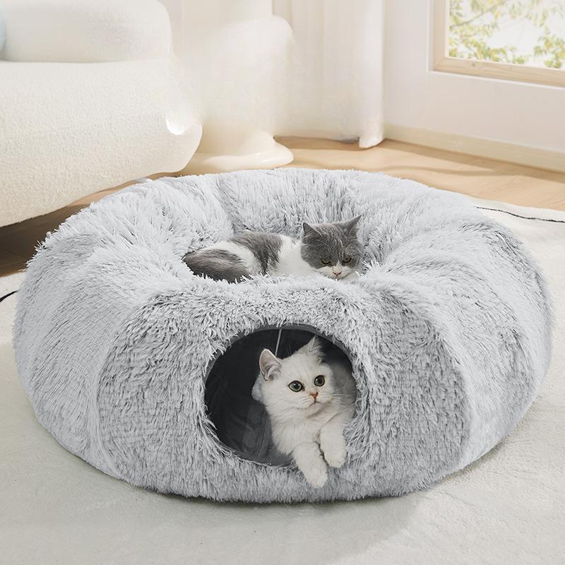 Туннельное гнездо для кошек зимой Теплый закрытый Чувство безопасности Может быть отсоединен Моющийся Морозостойкий Утолщенный Устойчивый к царапинам Товары для кошек зимой