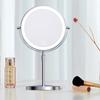 Зеркало для макияжа с подсветкой 3/5/10X, регулируемая высота и яркость, перезаряжаемое двухстороннее увеличительное зеркало