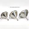 Stainless Steel Funnel 304 Kitchen Pouring Oil Funnel Filter Liquid Stainless Steel Oil Funnel Household Wine Funnel Large Calibre