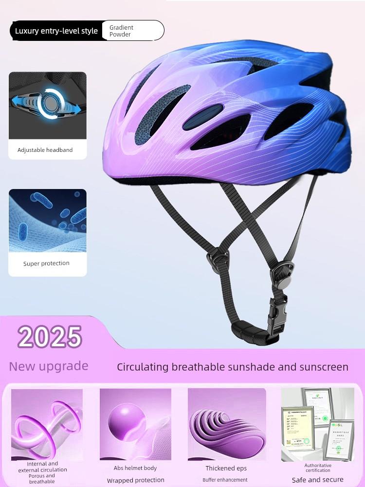Yu Zhaolin Kidsren's Bicycle Helmet for Boys and Girls, Bicycle, Skateboard, Roller Skating, Balance Car, Ultra-Light Safety Helmet All-In-One