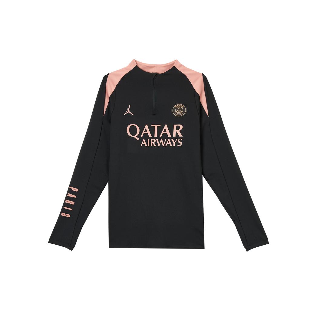 Jordan Футбольная форма Paris Saint-Germain Dri-FIT FW24 Strike Third Pullover с длинным рукавом, мужская майка, черная FQ2625-013