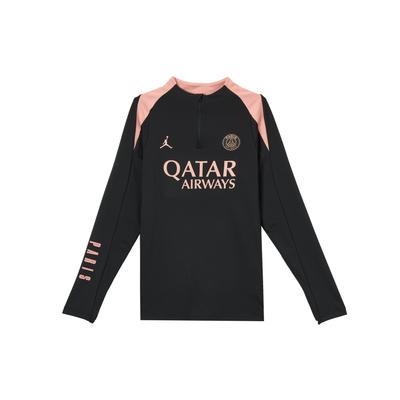 Футбольная форма Paris Saint-Germain Dri-FIT FW24 Strike Third Pullover с длинным рукавом, мужская майка, черная FQ2625-013