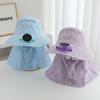 Breathable Solar Fan Cap USB Charging Cooling Fan Hat Sunscreen Cap Sun Cap  Outdoor Activities