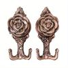 1Pair (С винтами) Европейский стиль крючки для штор украшения дома винтажные настенные подвесные для гостиной спальни одежда