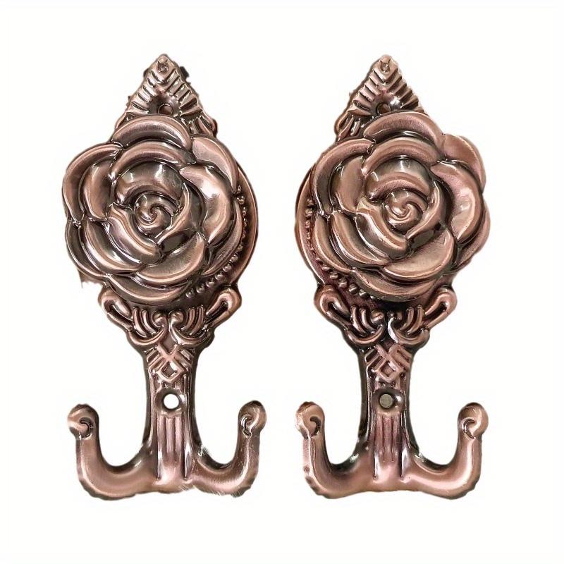 1Pair (С винтами) Европейский стиль крючки для штор украшения дома винтажные настенные подвесные для гостиной спальни одежда