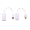 Звуковая карта USB Virtual 7.1 3D Внешний аудиоадаптер USB USB к разъему 3,5 мм