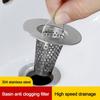 With Handle Sink Strainer Stainless Steel Waste Catcher Drain Filter  Kitchen Bathroom Accessories