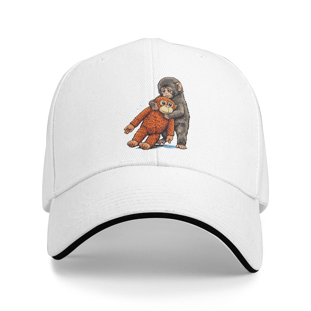 Летняя Punch the Monkey Япония Макак Грустный Обезьяна и Его Игрушка Бейсболка Уличная Стильная Солнце Тракер Кепка Горячая Распродажа Бейсболки