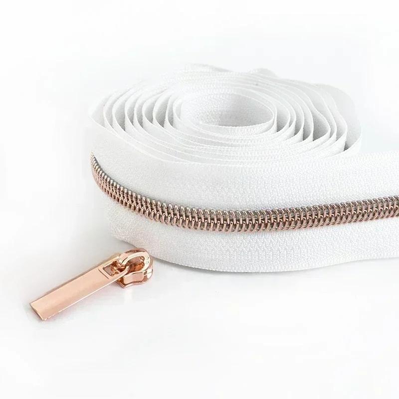 1/2/3/4/5 метров 5# нейлоновые молниевые ленты со слайдерами спиральные молнии сумка кошелек карман пуллеры для молний головка набор для ремонта швейные аксессуары