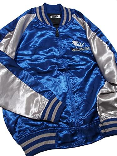 [Urusei Yatsura] Мужская куртка-бомбер Sukajan с вышивкой Лум-тян от Румико Такахаси - Персонаж, Манга, Аниме (М, Синий)