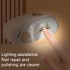 Electric Nail Clipper Polisher with LED Light 3-Speed Rechargeable 2-In-1 Automatic Fingernail File Baby Kids Adults Seniors Manicure Trimmer