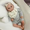 45 Cm Full Vinyl Body Reborn Dolls Bettie Adorable Hand Painted Hair Rebirth Simulation Baby Dolls for Girls Children House Play Toy Birthday Presents
