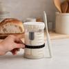 Sealed Jar, Sourdough Starter Kit with Date-Marked Feeding Tape, Large Wide Mouth Glass Jars for Active Fermentation