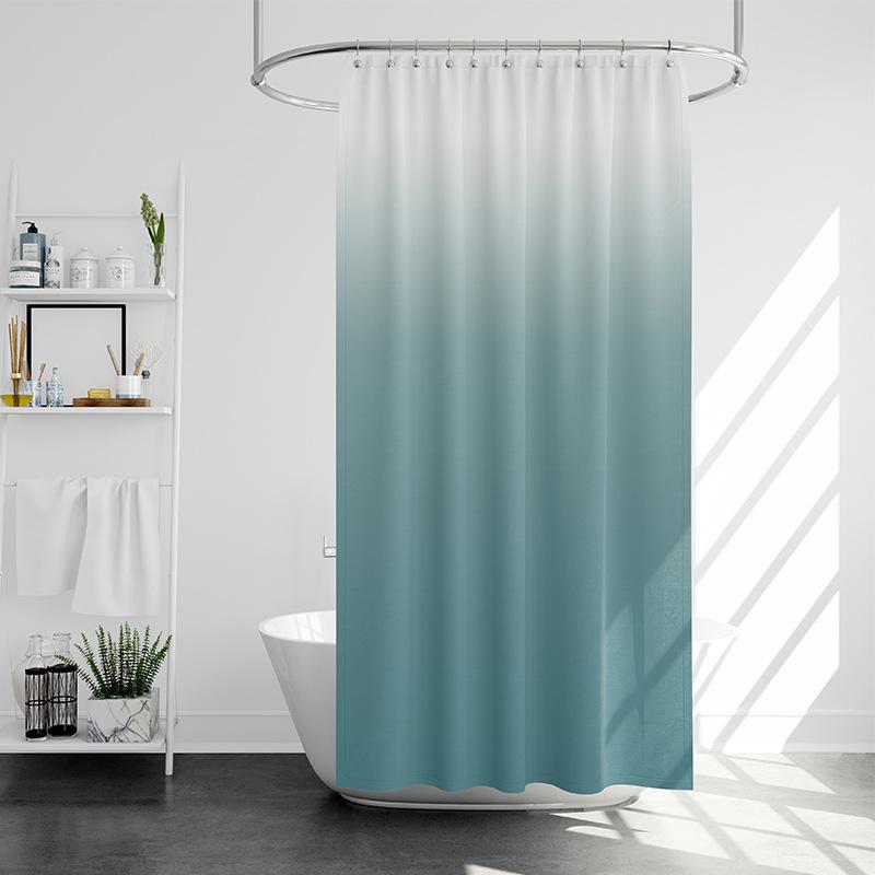 Разве это не скандинавский простой градиент, занавеска для душа, ванная комната, дверь, перегородка, занавеска, ткань из полиэстера, водонепроницаемая и устойчивая к плесени