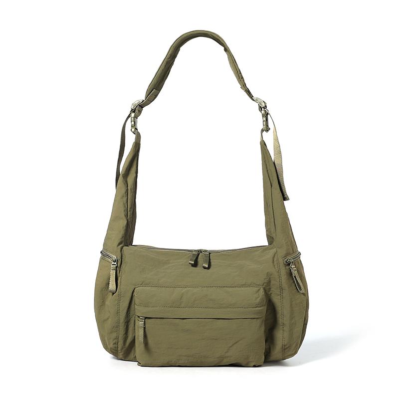 Waterproof Nylon Bag Unisex Large Capacity Sports Shoulder Bag Crossbody Bag