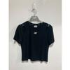 Футболка W Summer Ribbed Cut Out Short Sleeve Tee Slim Fit nbnef2W522 Black