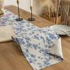 Retro Table Runner Blue Floral Kitchen Rectangle Table Runner Kitchen Table Decoration Indoor Outdoor Home Party Supplies