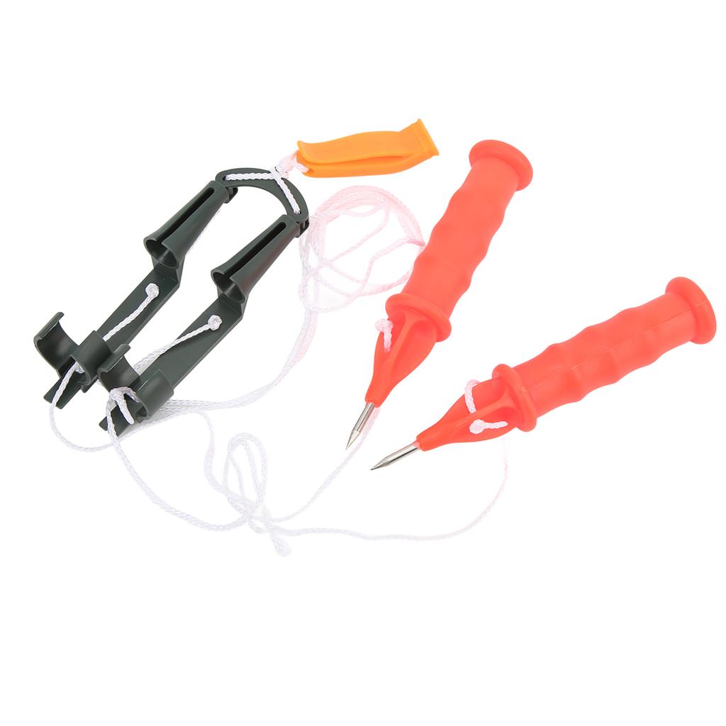 2 шт. Зимние ледорубы для подледной рыбалки с аварийным свистком, рыболовные снасти, инструмент, белая веревка