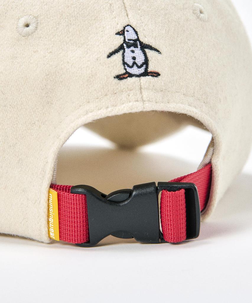 [Munsingwear] Cap, Character Design, Flannel Material, One-Touch Buckle, Cute, Golf, MG4FCP20L, Women's, WH00 (White)