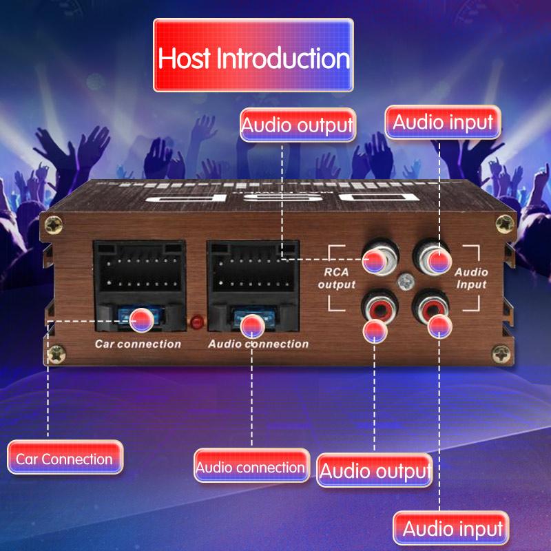 Android Navigation 4*50 Вт автомобильный радиоприемник DSP усилитель модифицированные колонки без потерь Android универсальный проводной автомобильный звук обновление процессор аудиосигнала