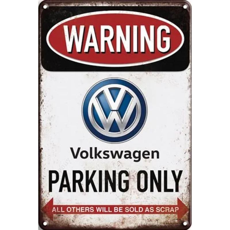Lamborghini Parking Only Sign, Retro Metal Car Decor Plaque