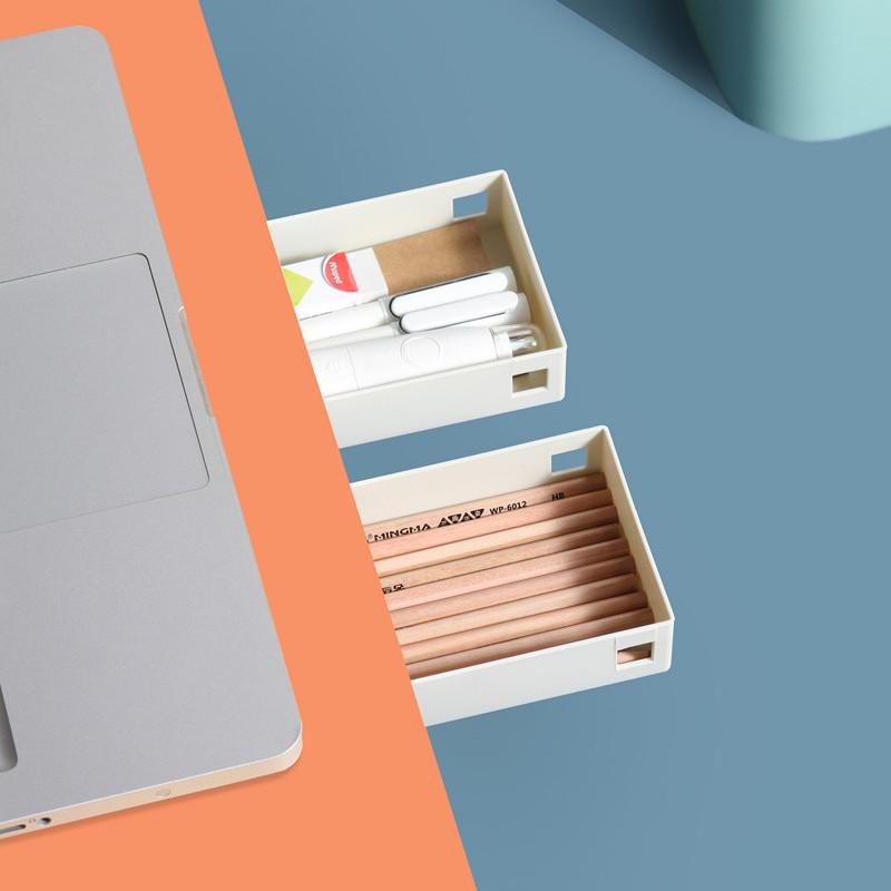 Кухонная утварь Компактный ящик для хранения Офисный стол Скрытое хранилище Небольшой ящик в стиле ящика Коробка для хранения без гвоздей