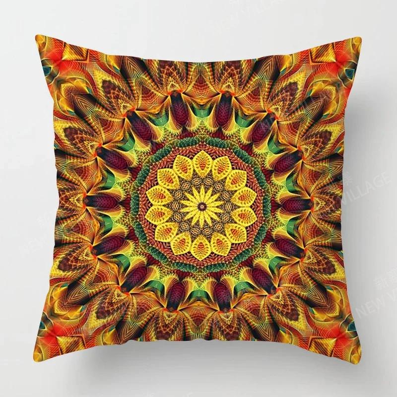 Осенний декор для дома осенняя гостиная наволочка для подушки диван бохо Чехол для подушки мандала 45x45см 45*45 50x50 60x60см 40*40 40x40см