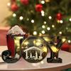 Nativity Scene Ornament Wooden JOY Letter Tabletop Decoration Rustic Religious Table Mantel Ornament Gift