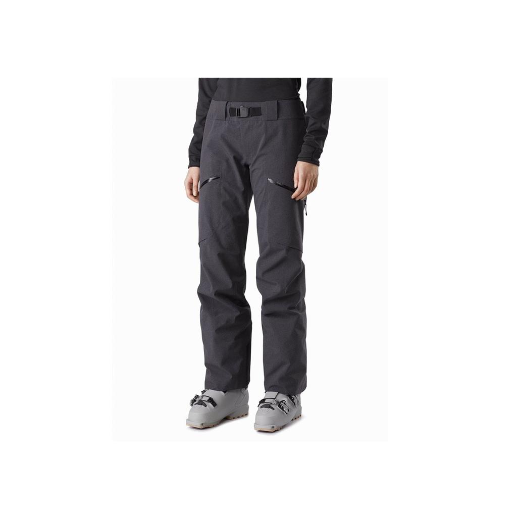 Arcteryx Solid Color Straight Leg Breathable Windproof Ski Pants Women pants Black Gray 25808