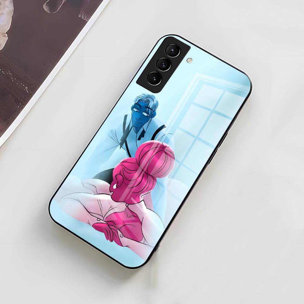 Чехол для телефона L-Lore O-Olympus для Samsung A56 A36 A26 A16 A15 A25 A35 A55 A14 A34 A24 A54 Стеклянный чехол