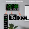 1PC LED экран цифровые настенные часы 12/24H настольные часы с регулируемой яркостью электронный будильник для домашнего декора гостиной