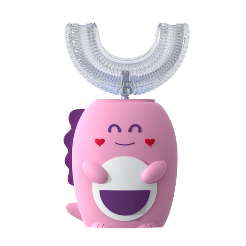 U-образная ультразвуковая детская электрическая зубная щетка, перезаряжаемая, автоматическая, интеллектуальная, с мягкой щетиной, для чистки зубов