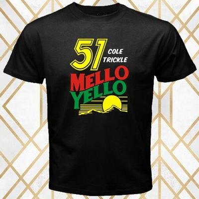 Черная футболка унисекс с логотипом Cole Trickle 51 Mello Yello Sports Logo