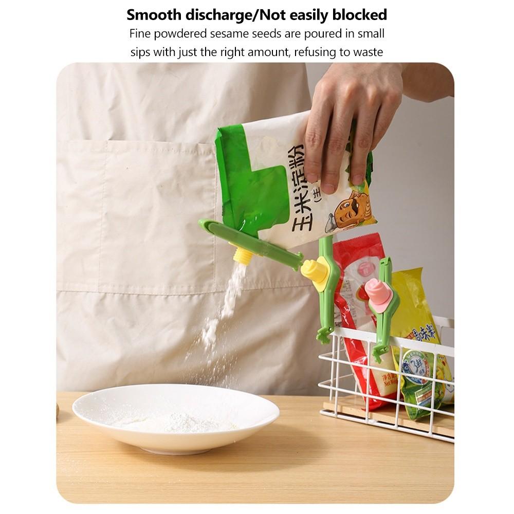 Легко открывающийся зажим для запечатывания в форме тюльпана, зажим для пакета с едой, новые влагонепроницаемые зажимы