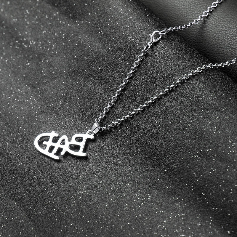 Новое рокерское ожерелье Майкла Джексона, серебряный кулон для выступления на сцене, MJ Bad Logo Choker для женщин и мужчин, ювелирные изделия