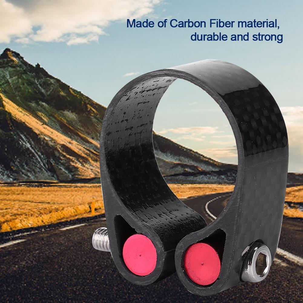 31.8mm Carbon Fiber Mountain Bike Bicycle Seat Post Clamp Quick Release Seat Post Clamp