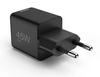 Hama super mini power delivery quickcharge usb-c 45w black wall charger