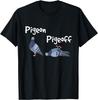 Голубь Pigeoff Забавная футболка с графическим принтом для любителей птиц Дышащая футболка с круглым вырезом для мужчин Чистый хлопок Короткий рукав Топ Футболка Уни...