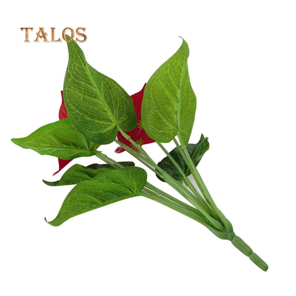 1 Pc Artificial Plants Red Anthurium Fake Flowers Lifelike Indoor Decoration Decor