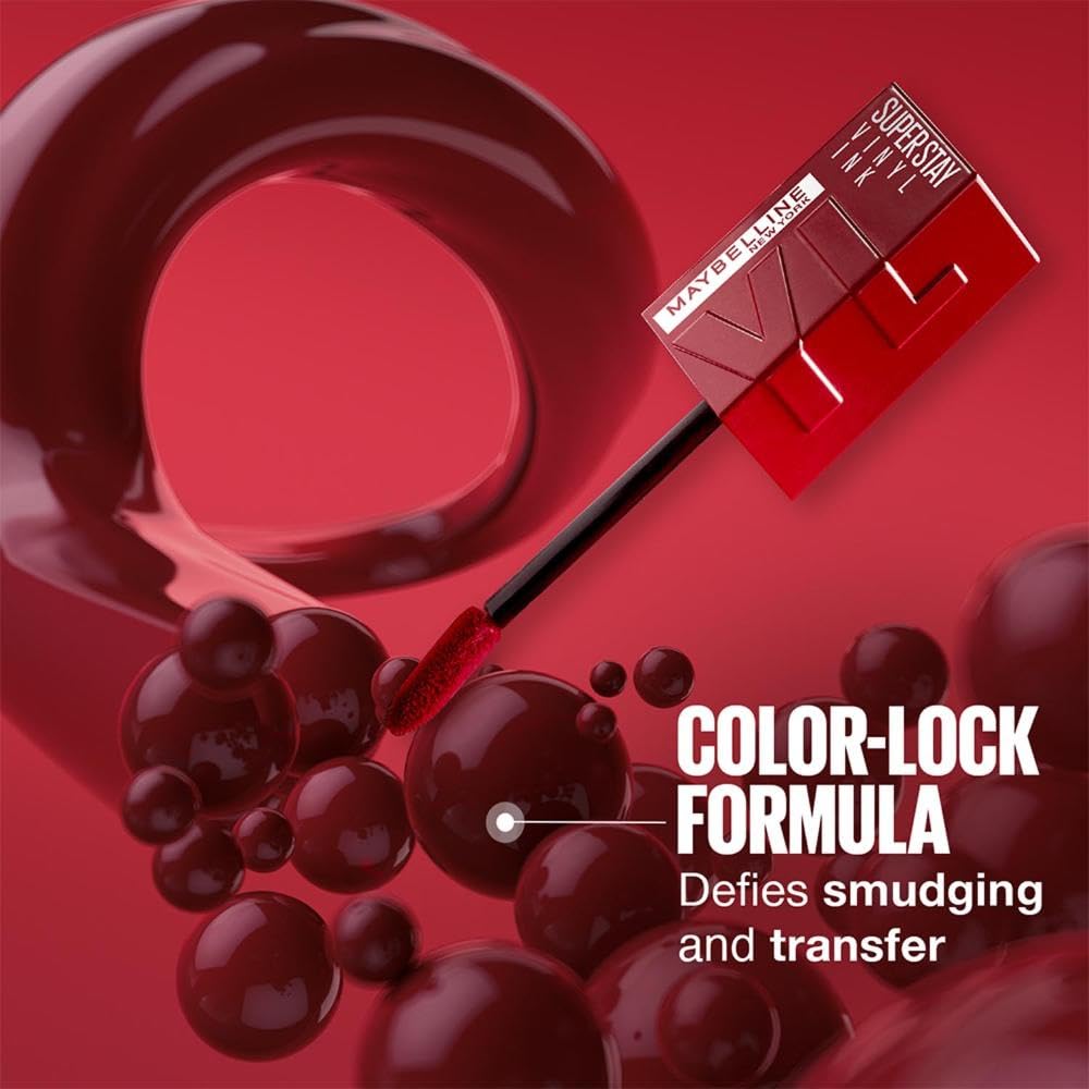 Maybelline Жидкая помада Superstay Vinyl Ink Peppy 4,2 мл Стойкая Высокопигментированная Цвет 16 часов носки