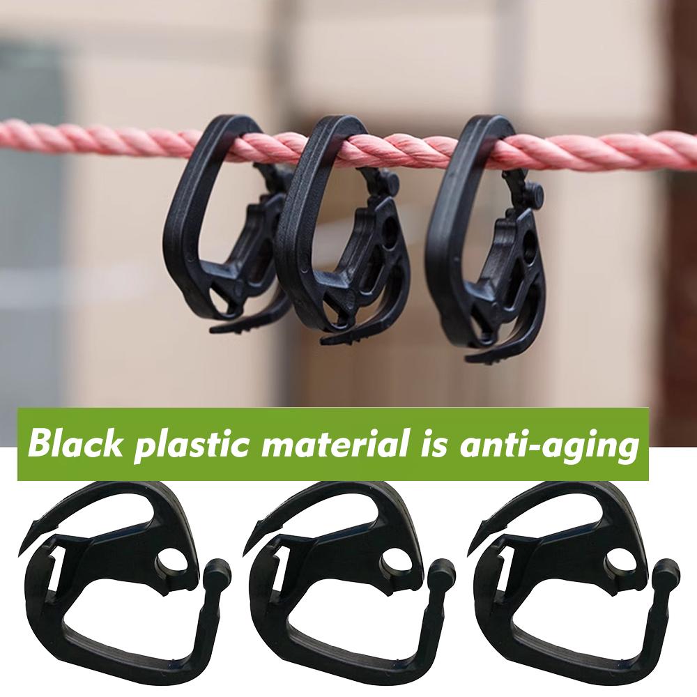 Многофункциональные пластиковые круглые зажимы для тента, садовая солнцезащитная сетка, фиксирующий зажим, многоразовый для кемпингового тента, крючок для сетки от птиц