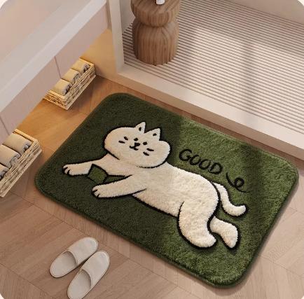 Imitation cashmere bathroom floor mat toilet toilet toilet door absorbent foot mat household  carpet