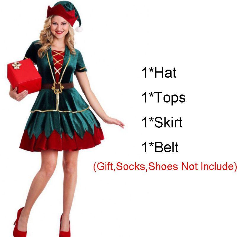 Unisex Christmas Elf Fancy Dress Costume Featuring High Quality And Attractive Design