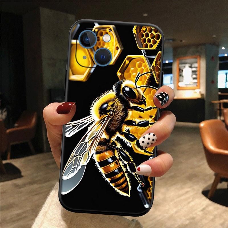 IK7 Art Bees Cartoon Phone Case for Samsung Galaxy A11 A12 A13 A15 A52S A53 A55 A56 A70 A71 A72 A73 F06 F16 F56 S10 Plus S10e