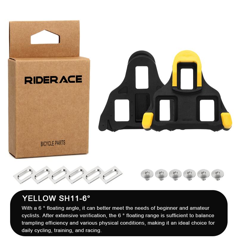 1Pair Road Bike Pedal Cleat Plastic Bicycle Shoe Universal Self-Locking Pedales For Shimano SH10 SH11 SH12 Cycling Pedal Cleats