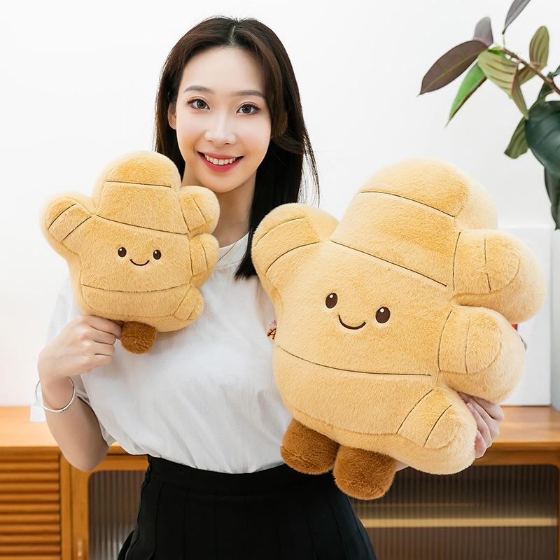 Креативная кукла-имбирь, плюшевая игрушка, имитация овощной подушки, большая кукла